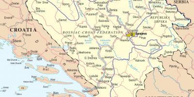 Карта Босніі