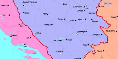 Палітычнай сістэмы Босніі і Герцагавіны карта