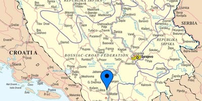 Карта мостар, Боснія і Герцагавіна
